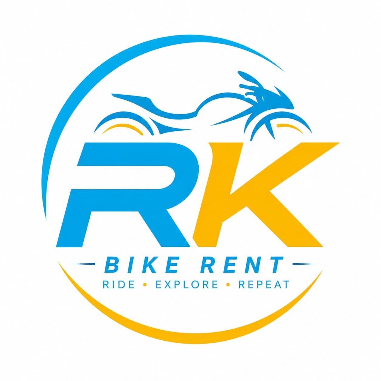 R.K. Bike Rent Logo